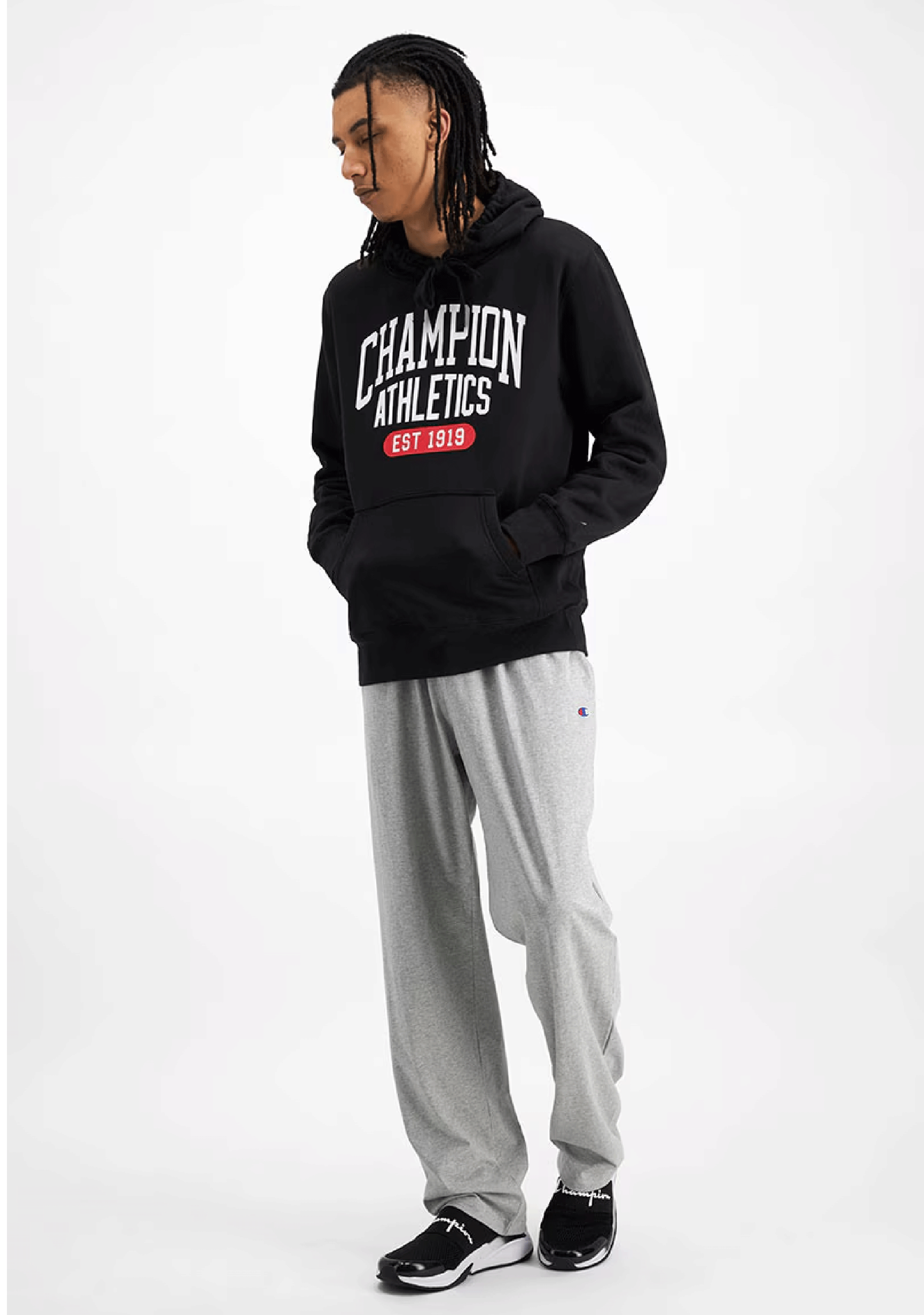 Champion Mens Graphic Print Hoodie