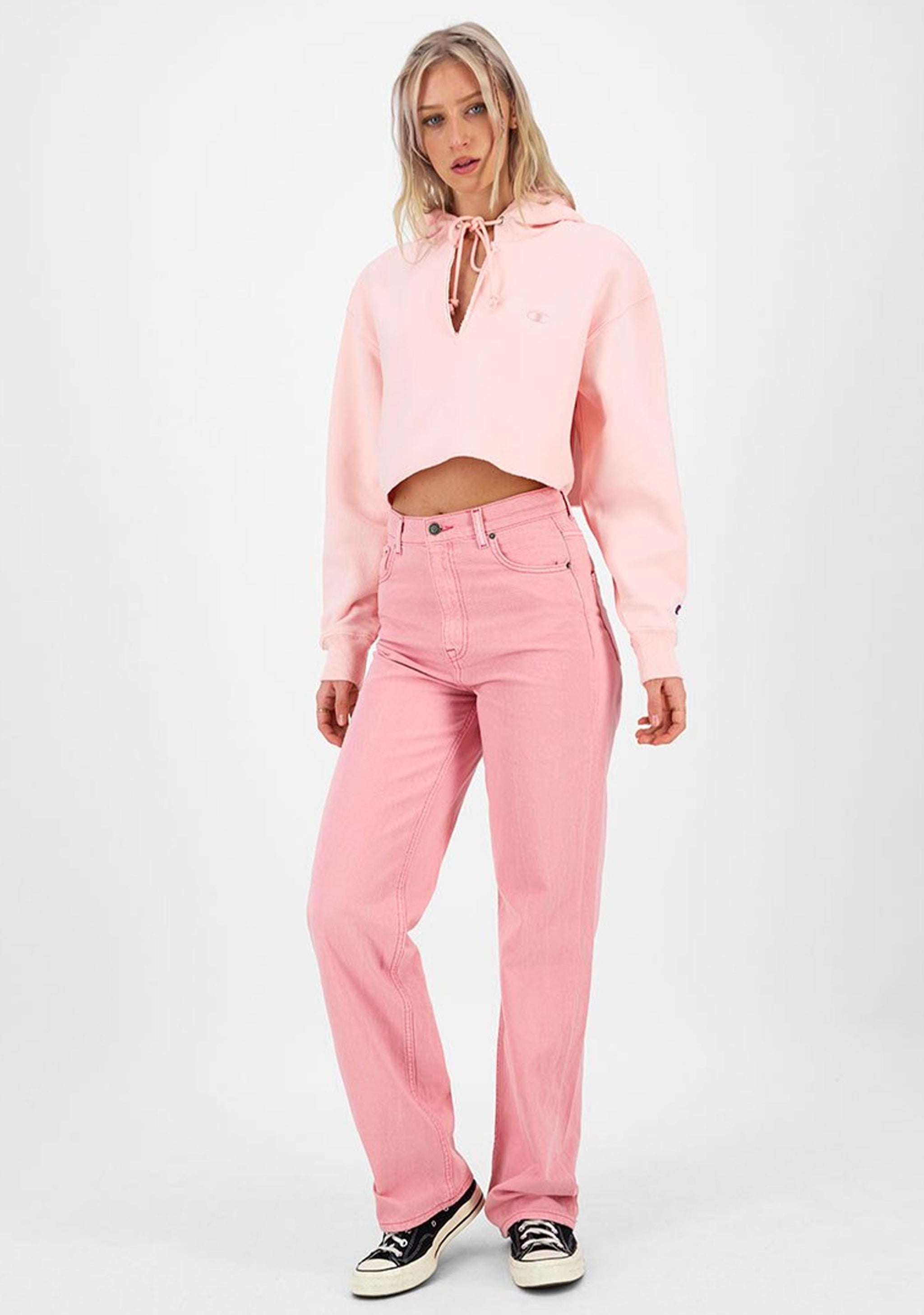 Champion Women's Reverse Weave Split Crop Hoodie