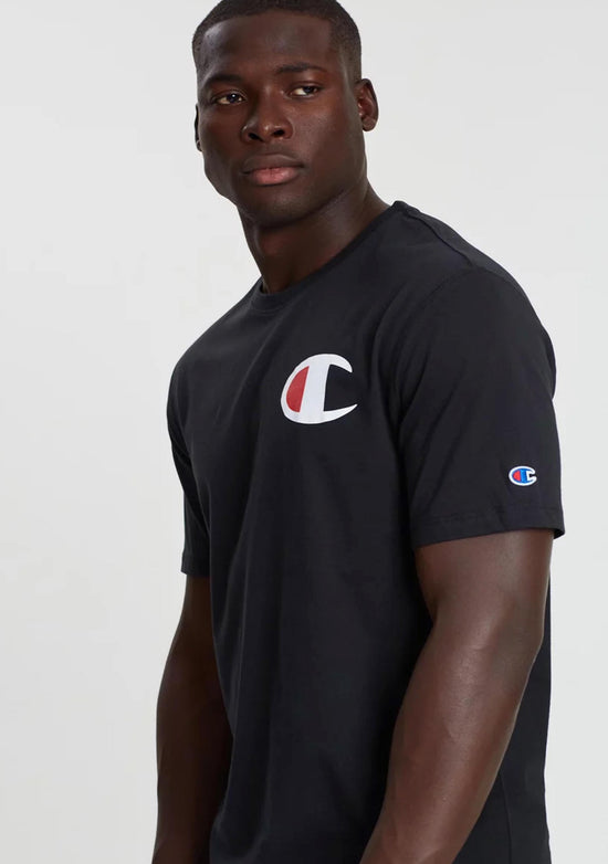 Champion Men’s C Logo Short Sleeve Tee Granite Heather