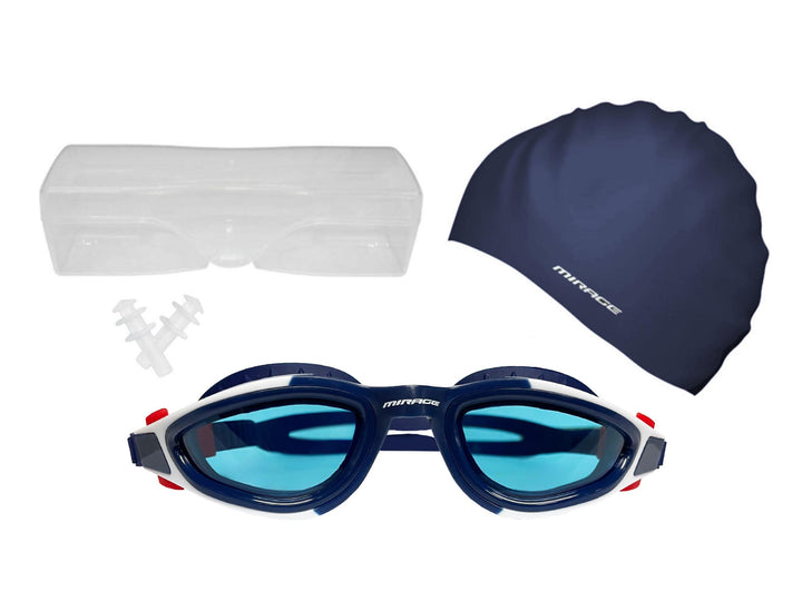Mirage Sports Adult Goggles Swim Pack Blue