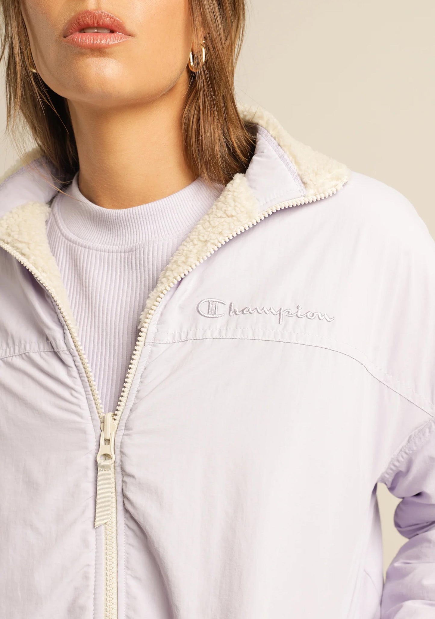 Champion Women's Rib Mix Media Reversible Jacket