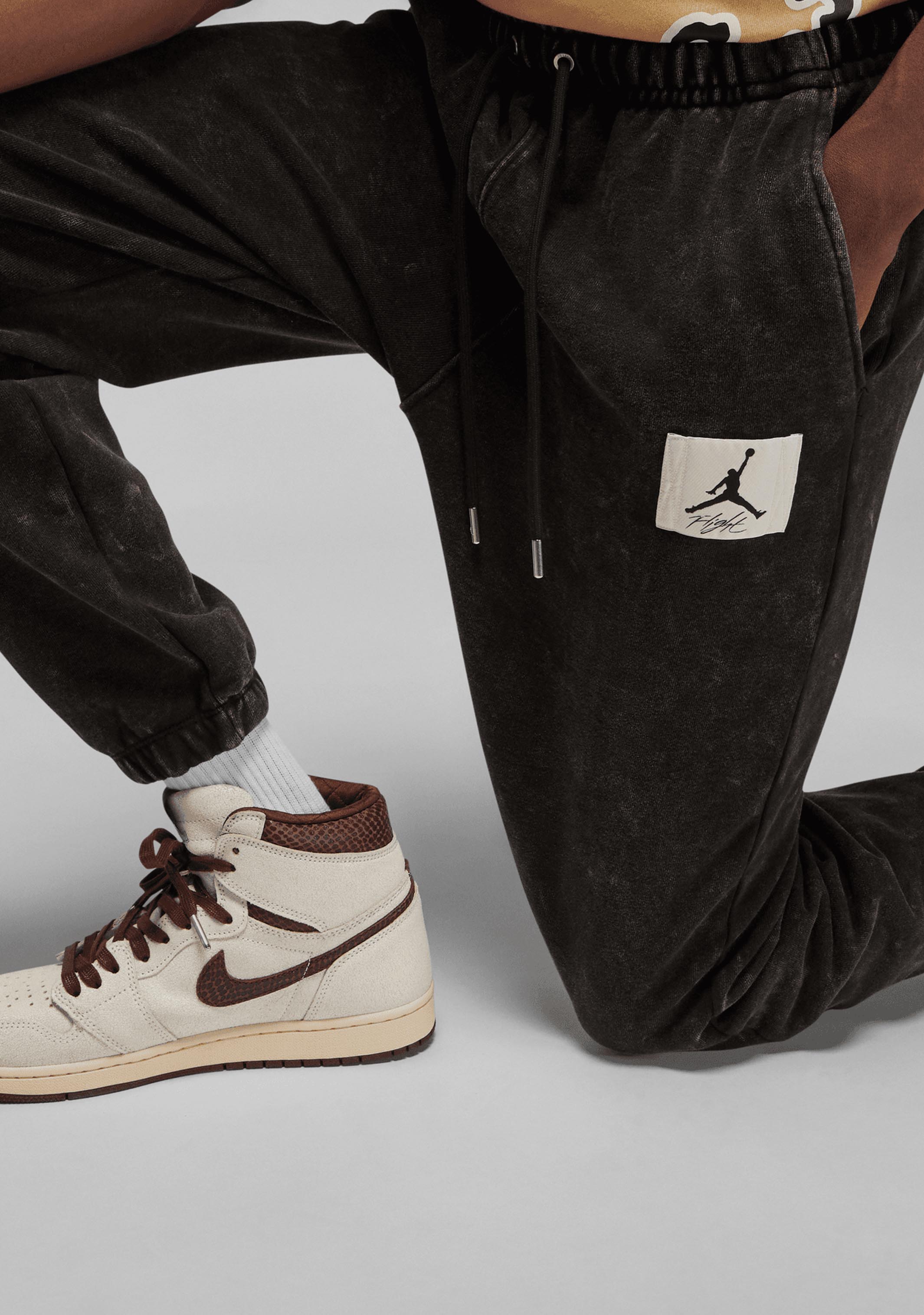 Nike Mens Jordan Flight Fleece Washed Pants DR3089 010 Jim Kidd Sports