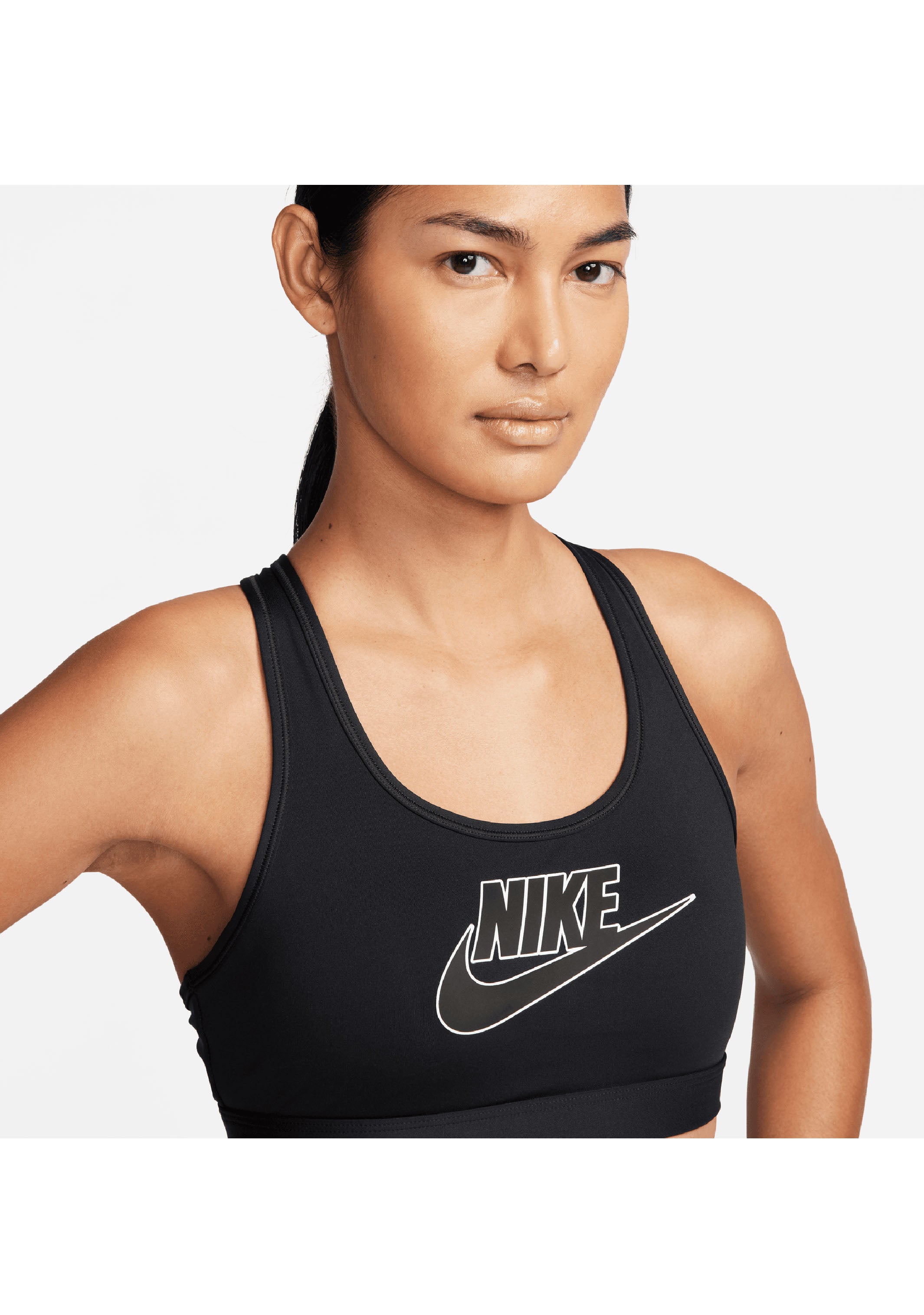 Nike swoosh futura sports bra hotsell