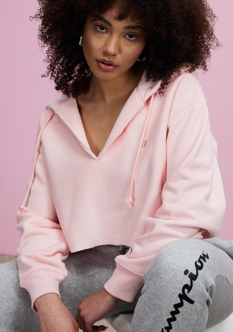 Champion Women s Reverse Weave Split Crop Hoodie CRNYN IWQ