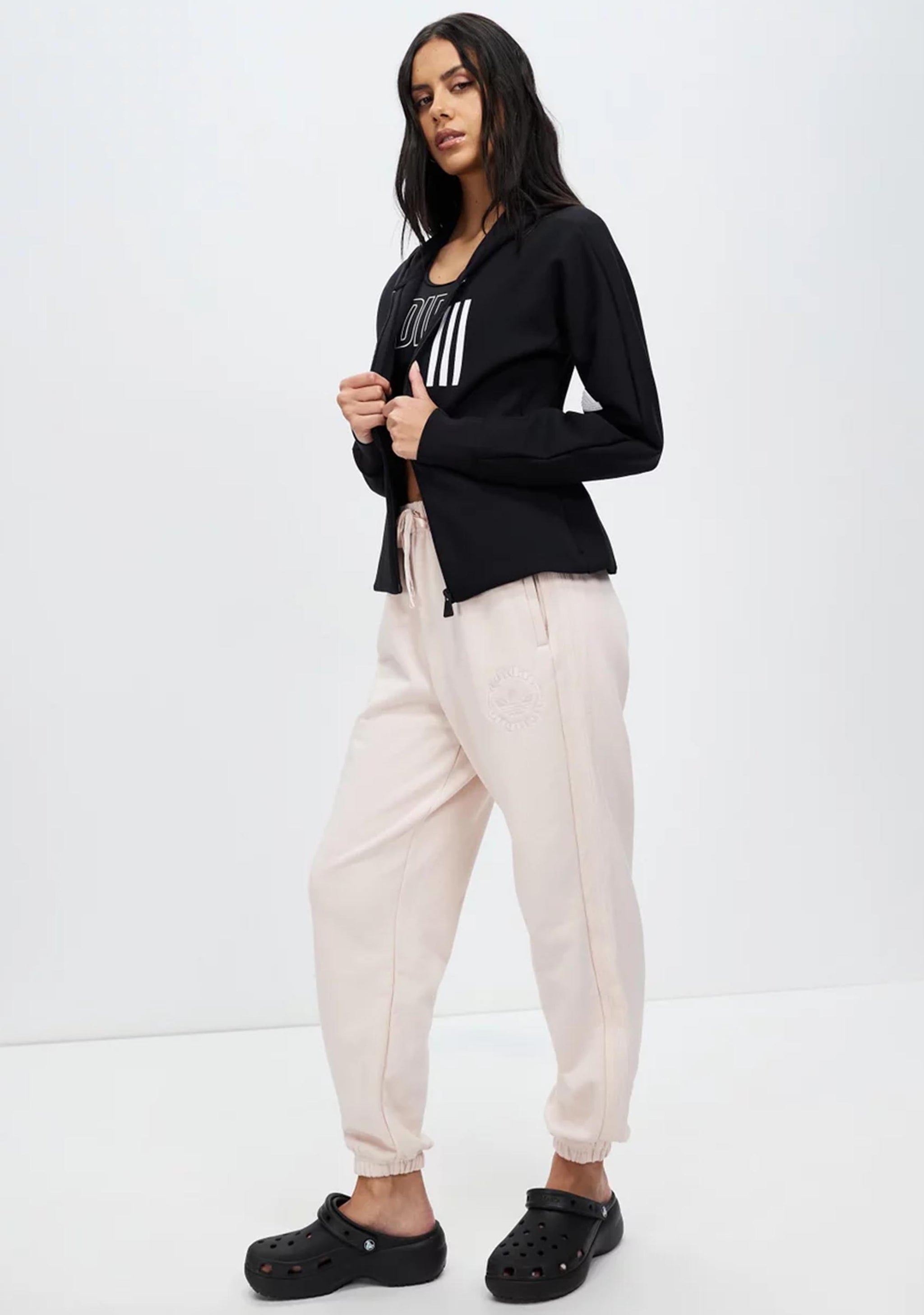 Adidas Womens Mission Victory Slim Fit Full-Zip Hoodie