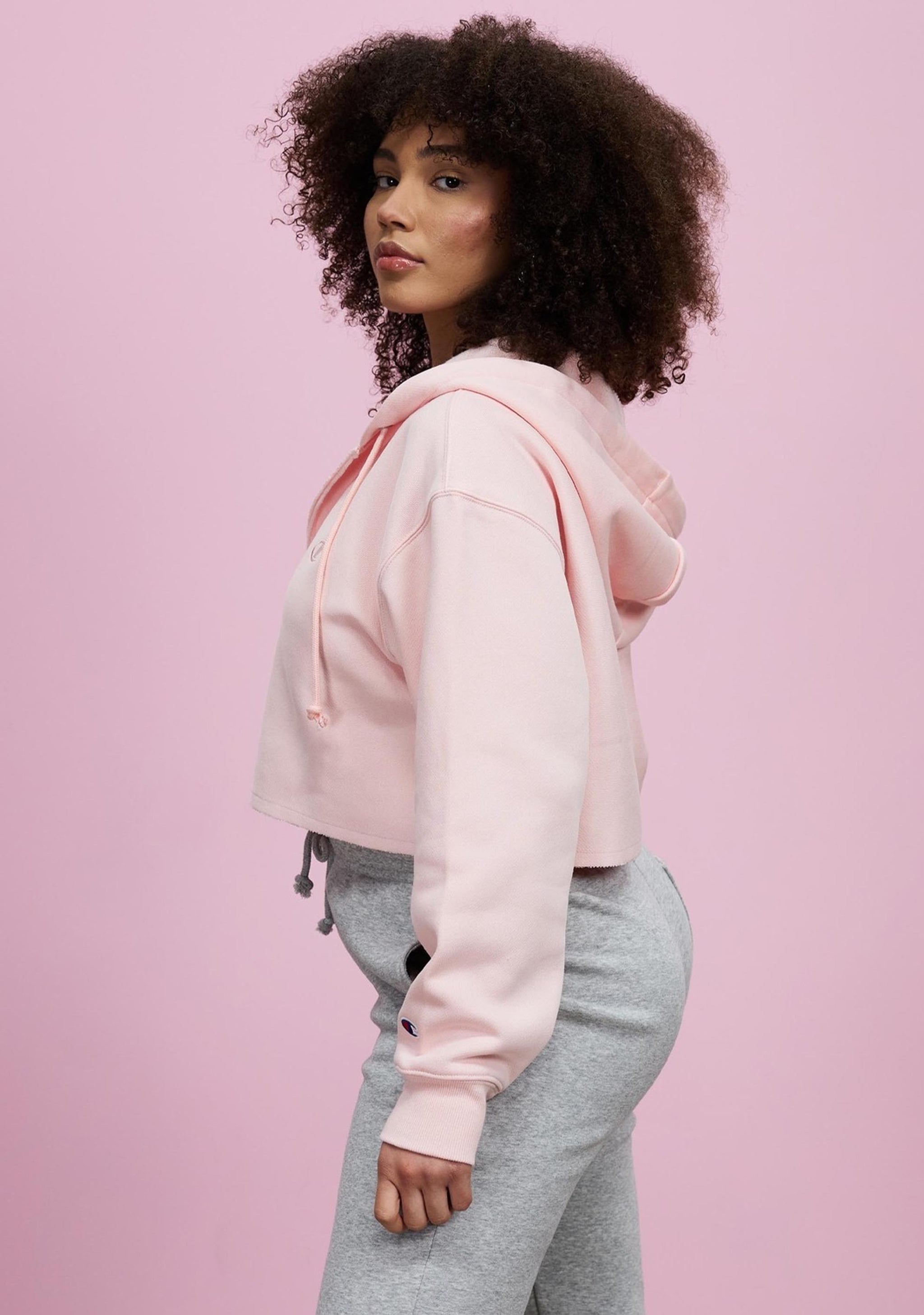 Champion Women's Reverse Weave Split Crop Hoodie