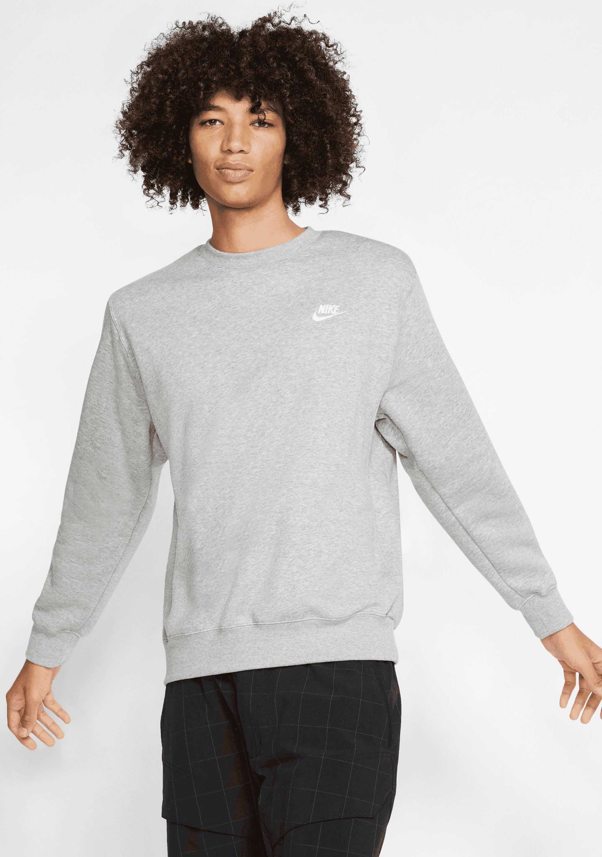 Nike Men's NSW Club Crew BB Grey