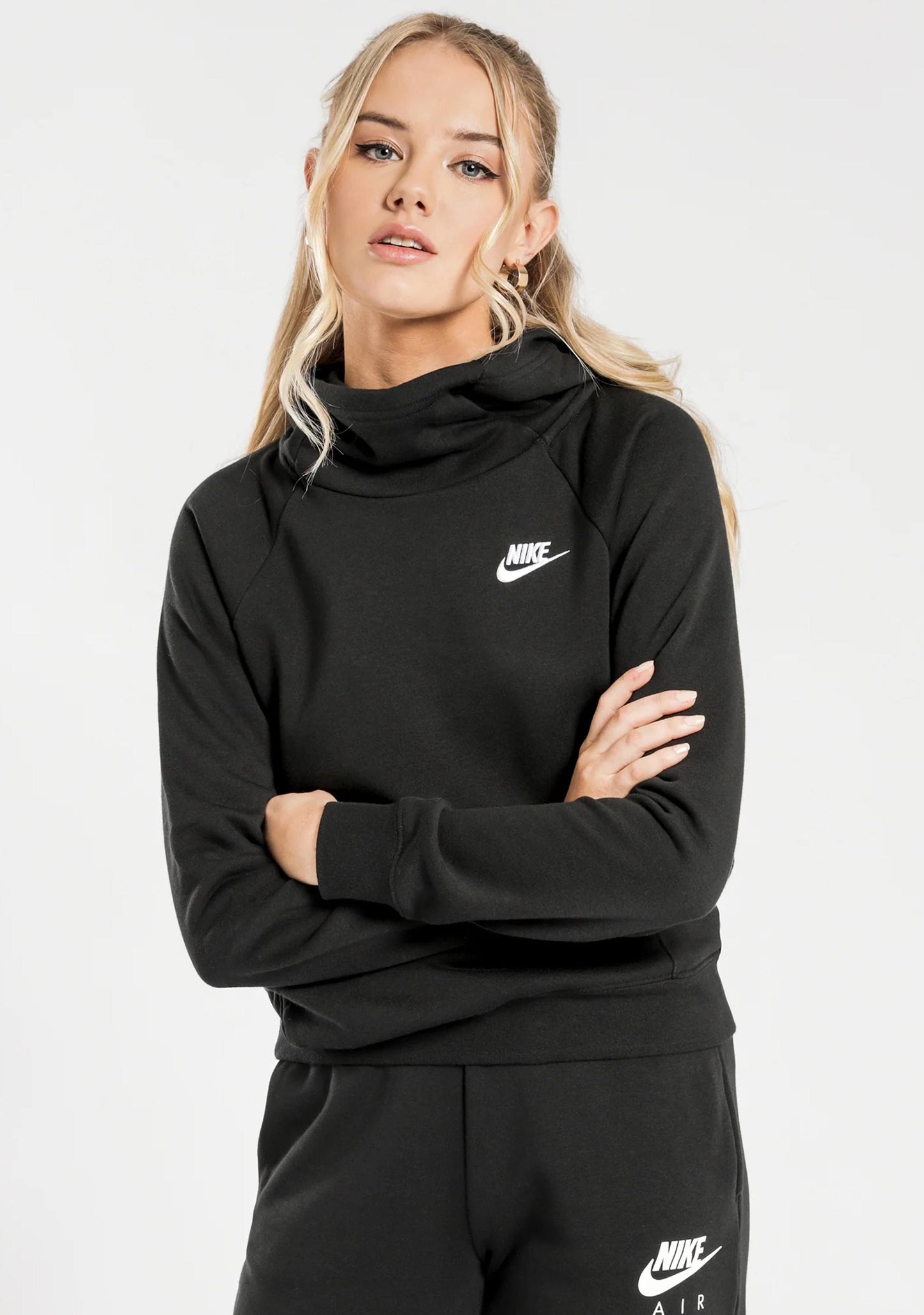 Nike Womens Sportswear Essential Fleece Funnel-Neck Hoodie