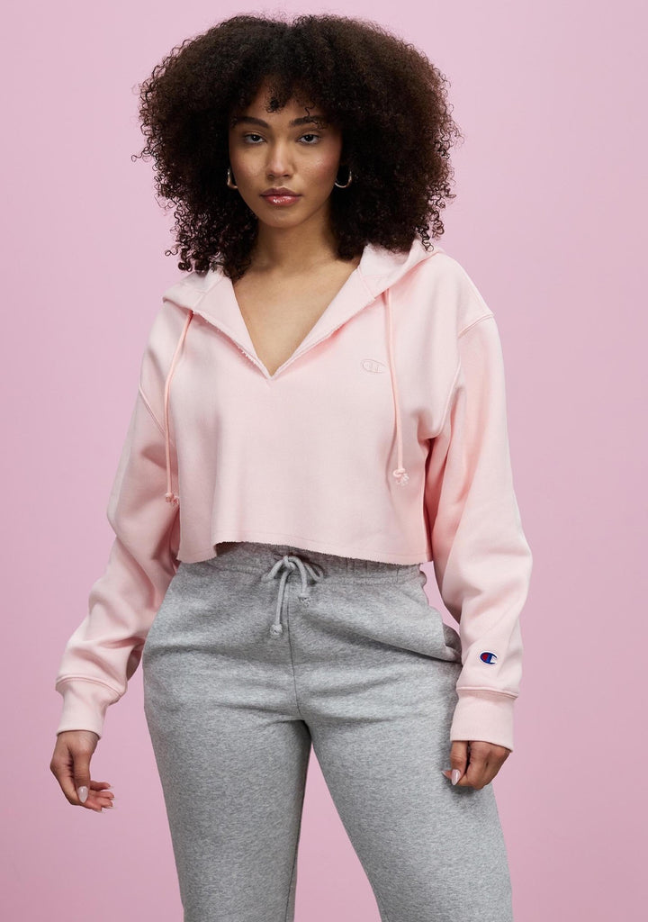 Champion Women's Reverse Weave Split Crop Hoodie