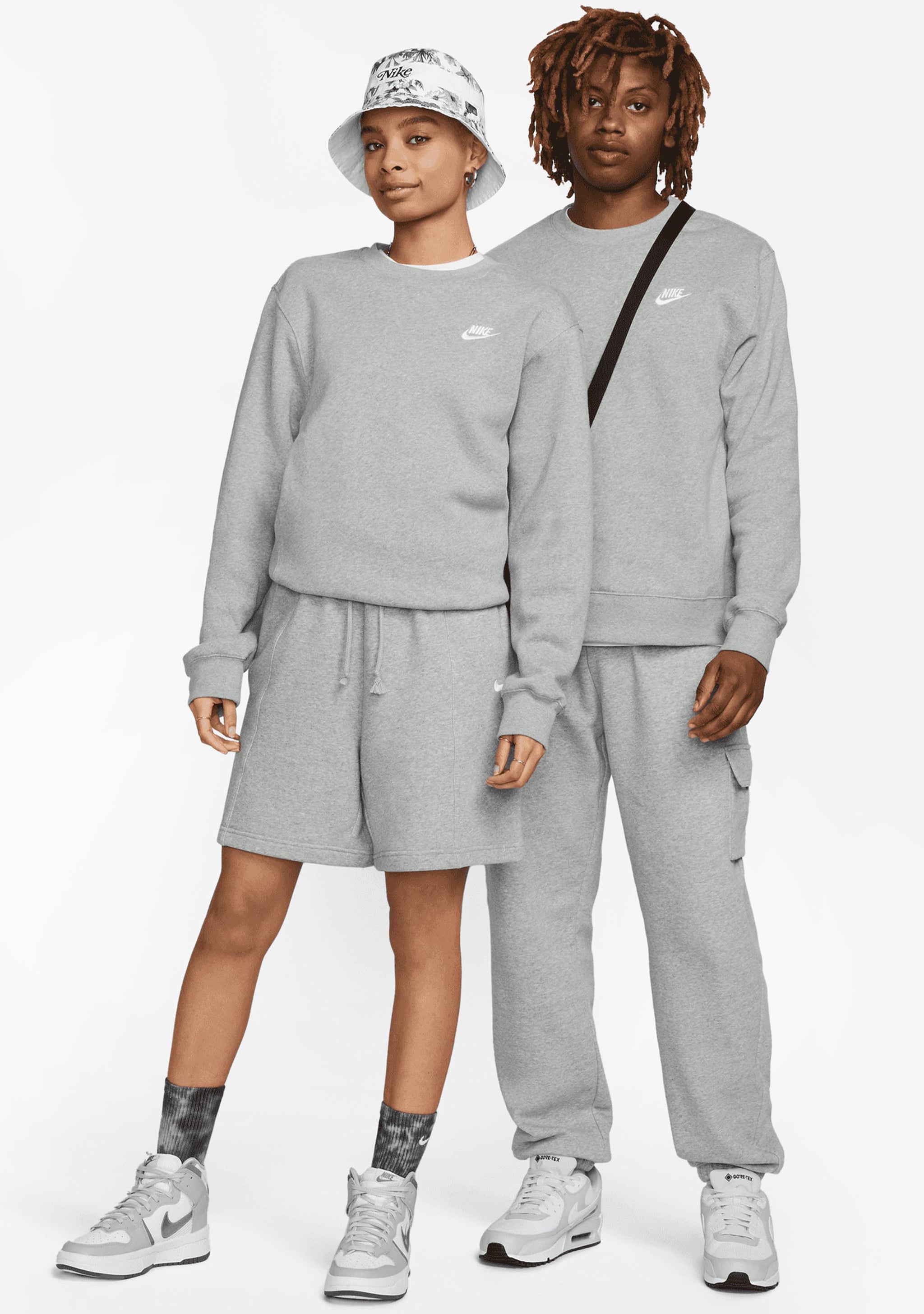 Nike Men's NSW Club Crew BB Grey