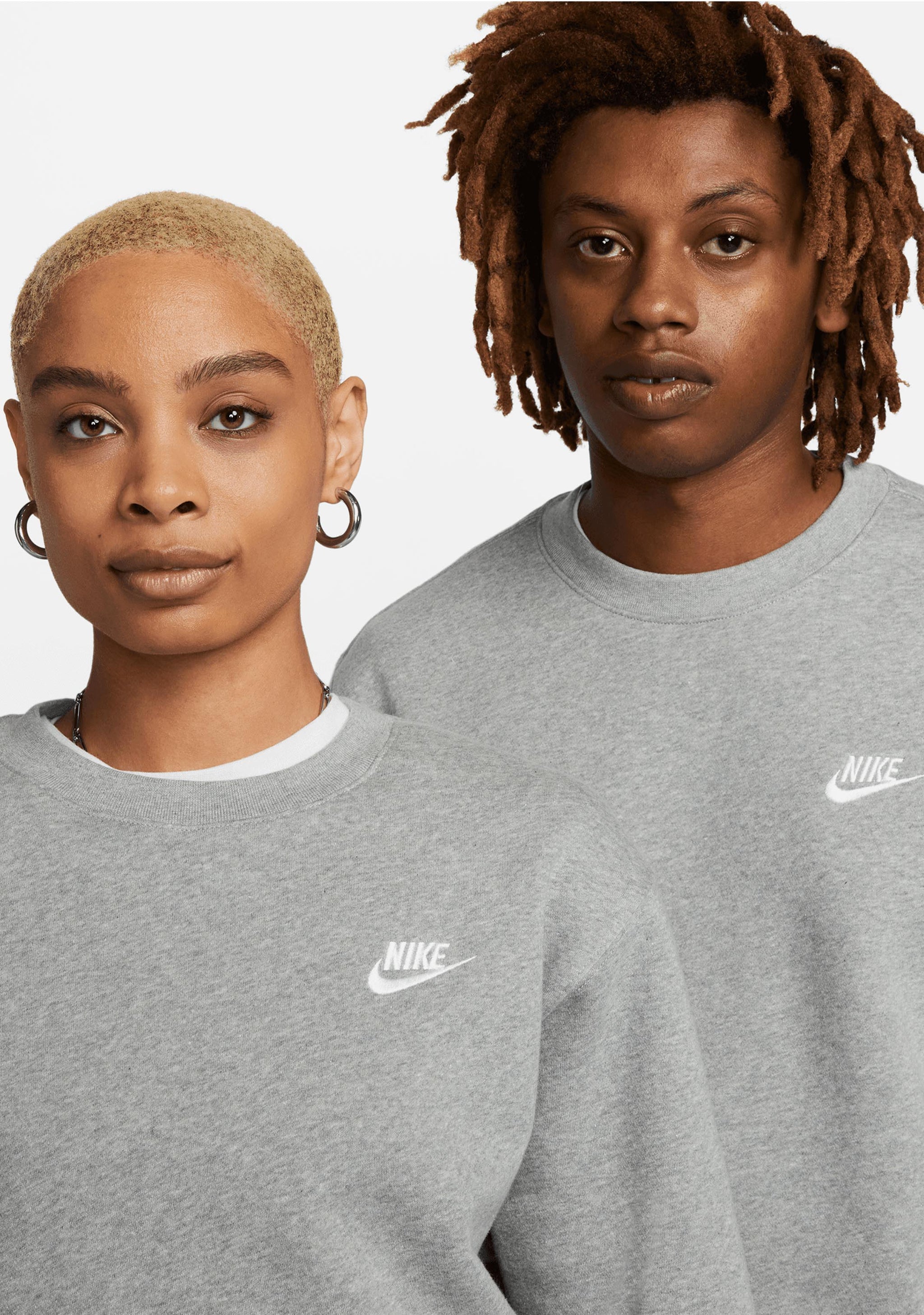 Nike Men's NSW Club Crew BB Grey
