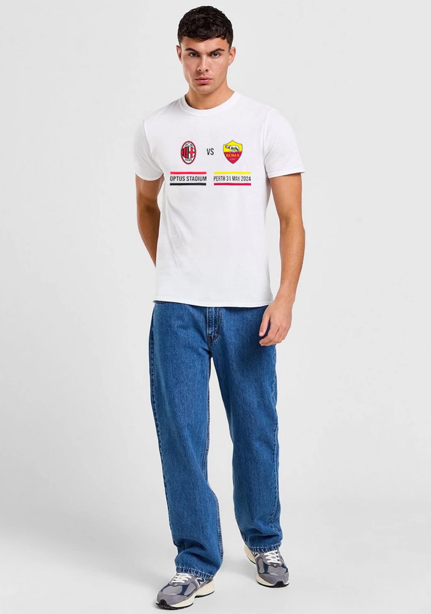 AC Milan vs AS Roma Perth Tour Event Tee  <br>