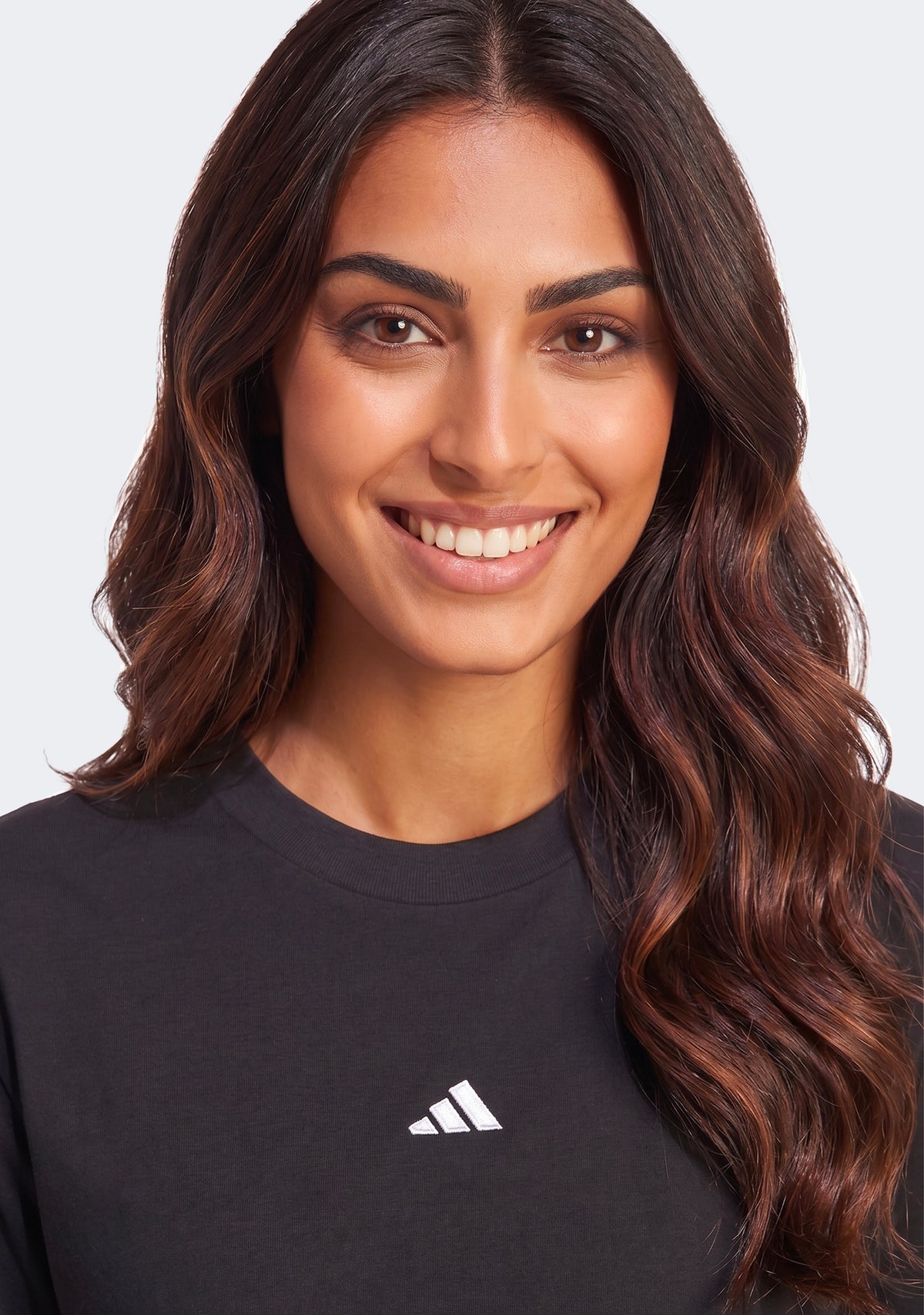Adidas Women's Essentials Small Logo Cotton Tee