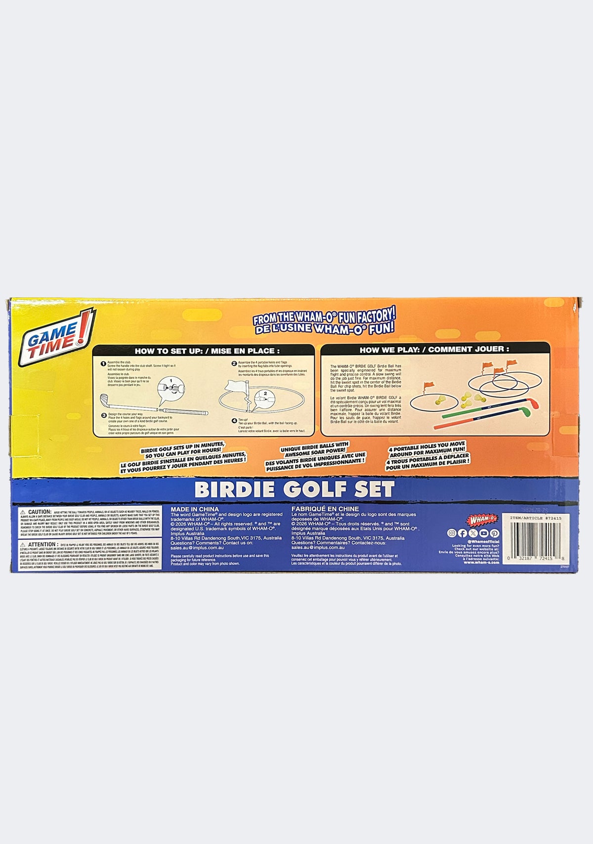 Wham-O® Game Time Birdie Golf Set