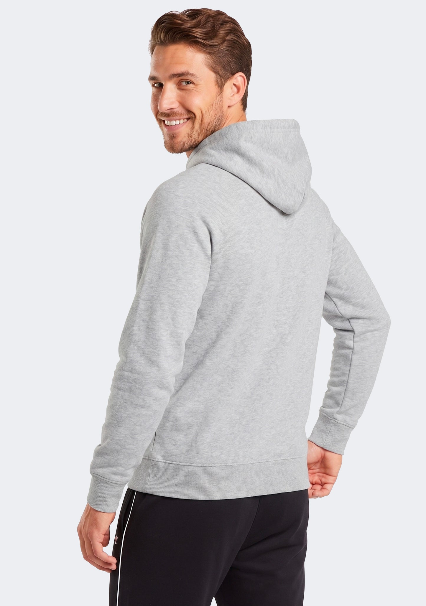 Champion Men’s Script Hoodie Grey
