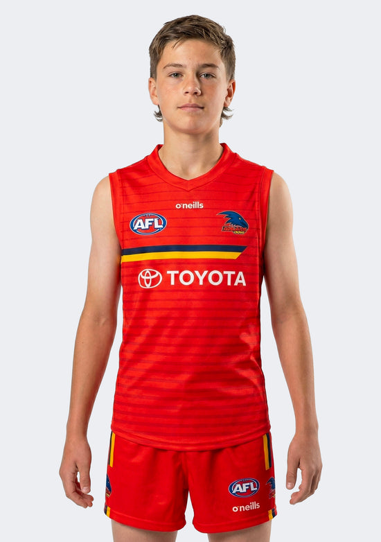 O'Neills Kids' Adelaide Crows Training Guernsey Red