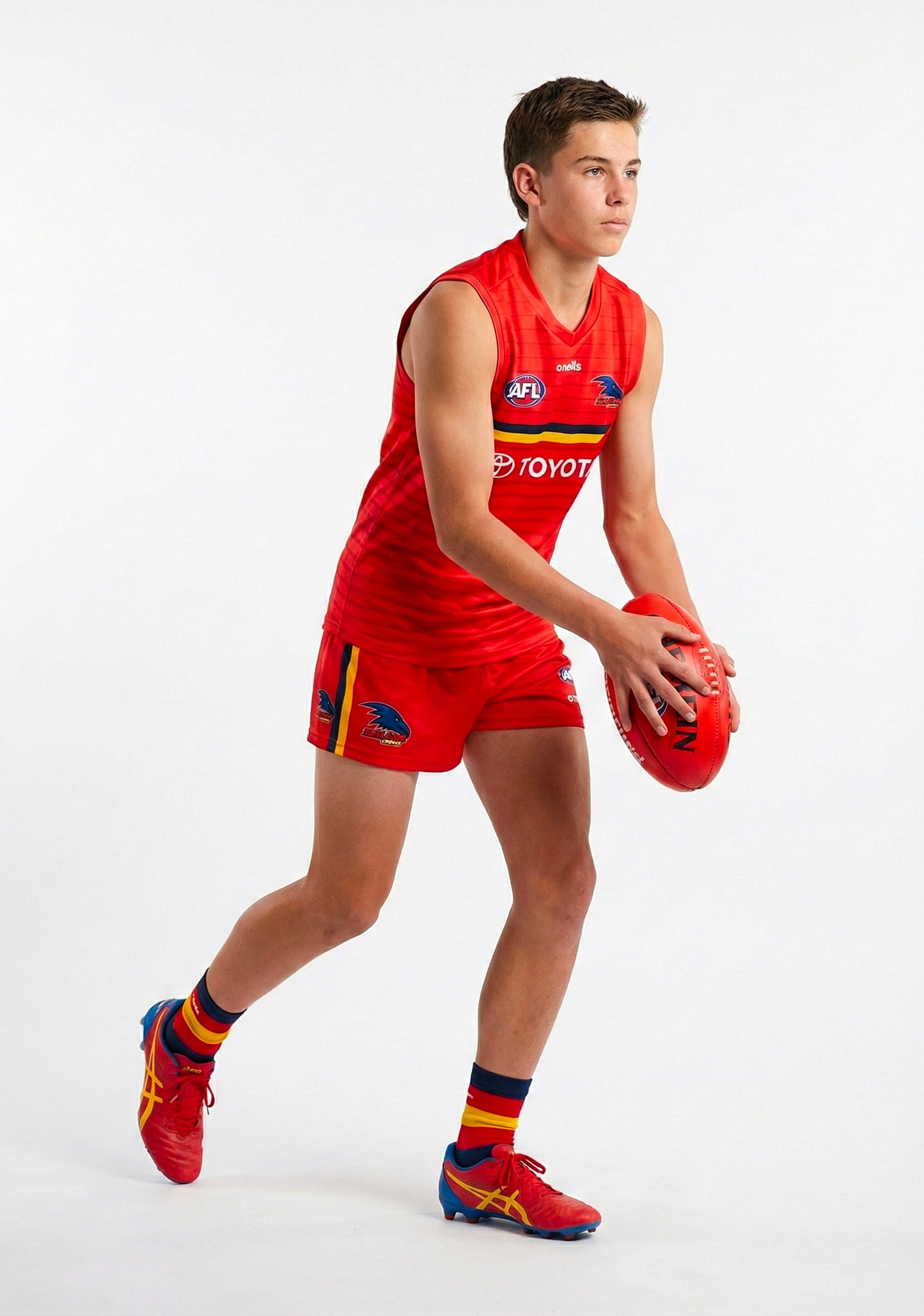 O'Neills Kids' Adelaide Crows Training Guernsey Red