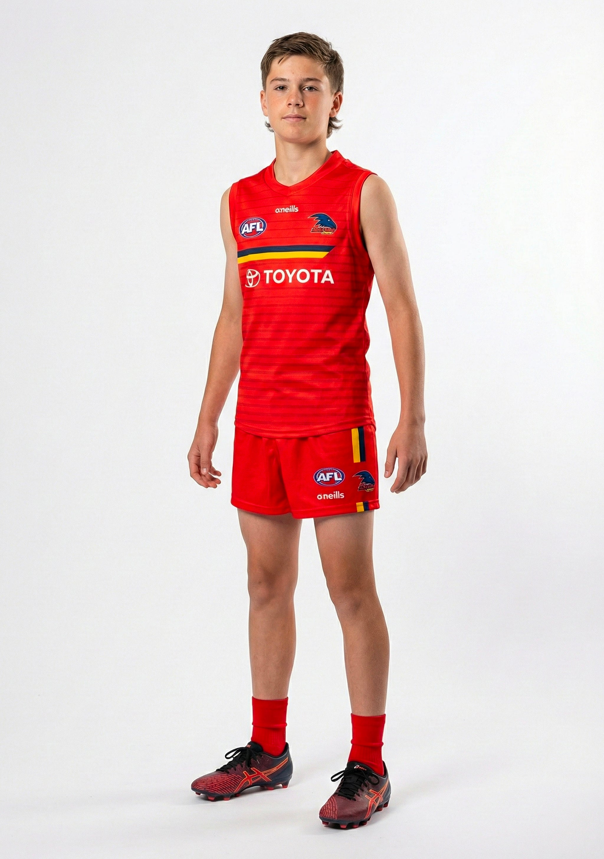 O'Neills Kids' Adelaide Crows Training Guernsey Red