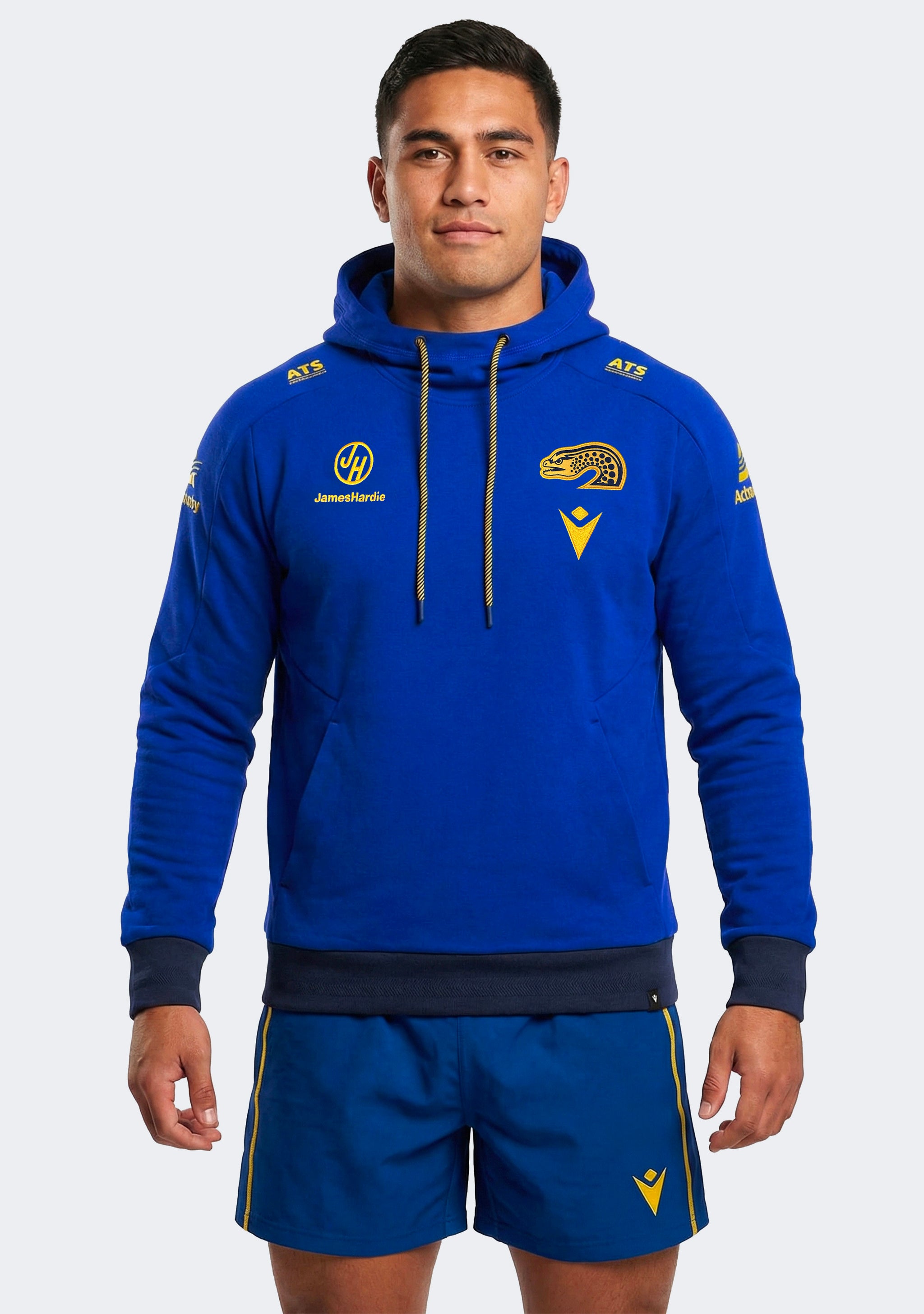 Macron Men's Parramatta Eels 2025 Player Travel Hoodie