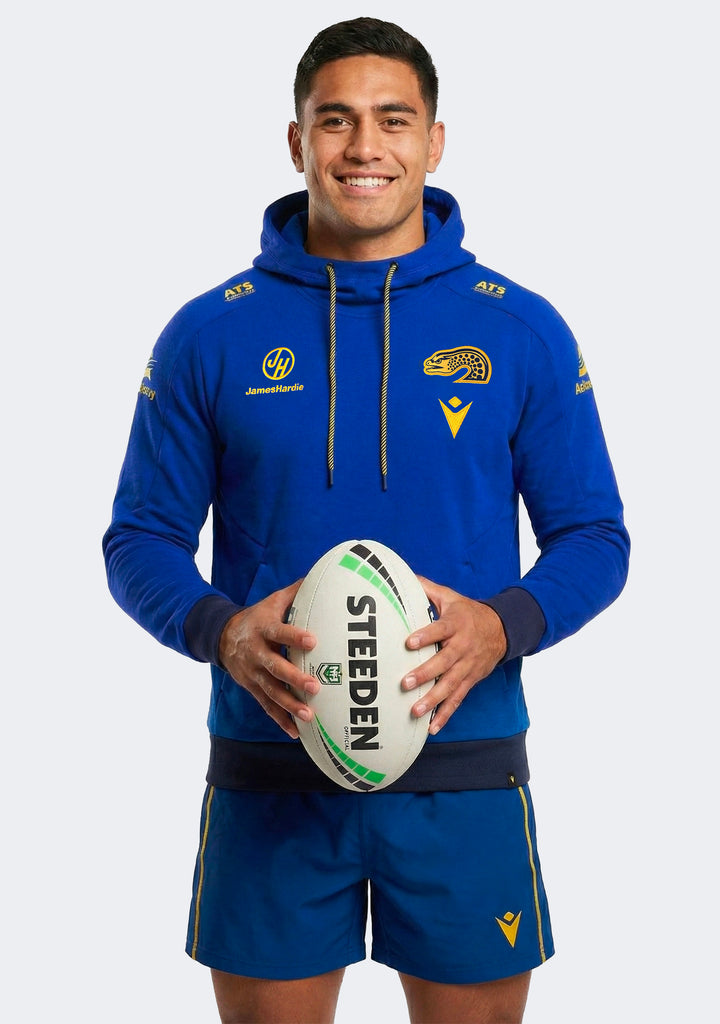 Macron Men's Parramatta Eels 2025 Player Travel Hoodie