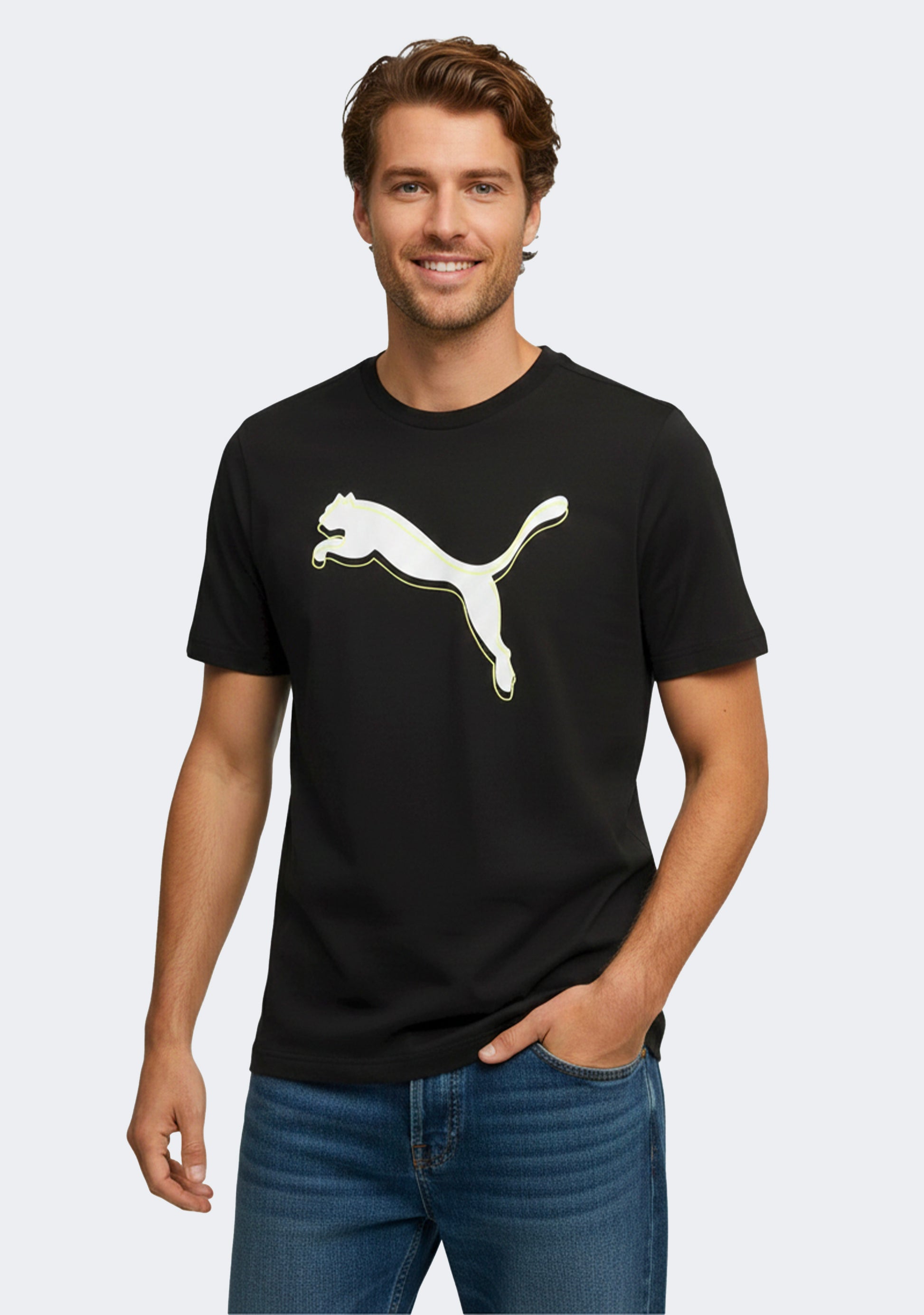 Puma Men's Graphic Cat Logo Tee