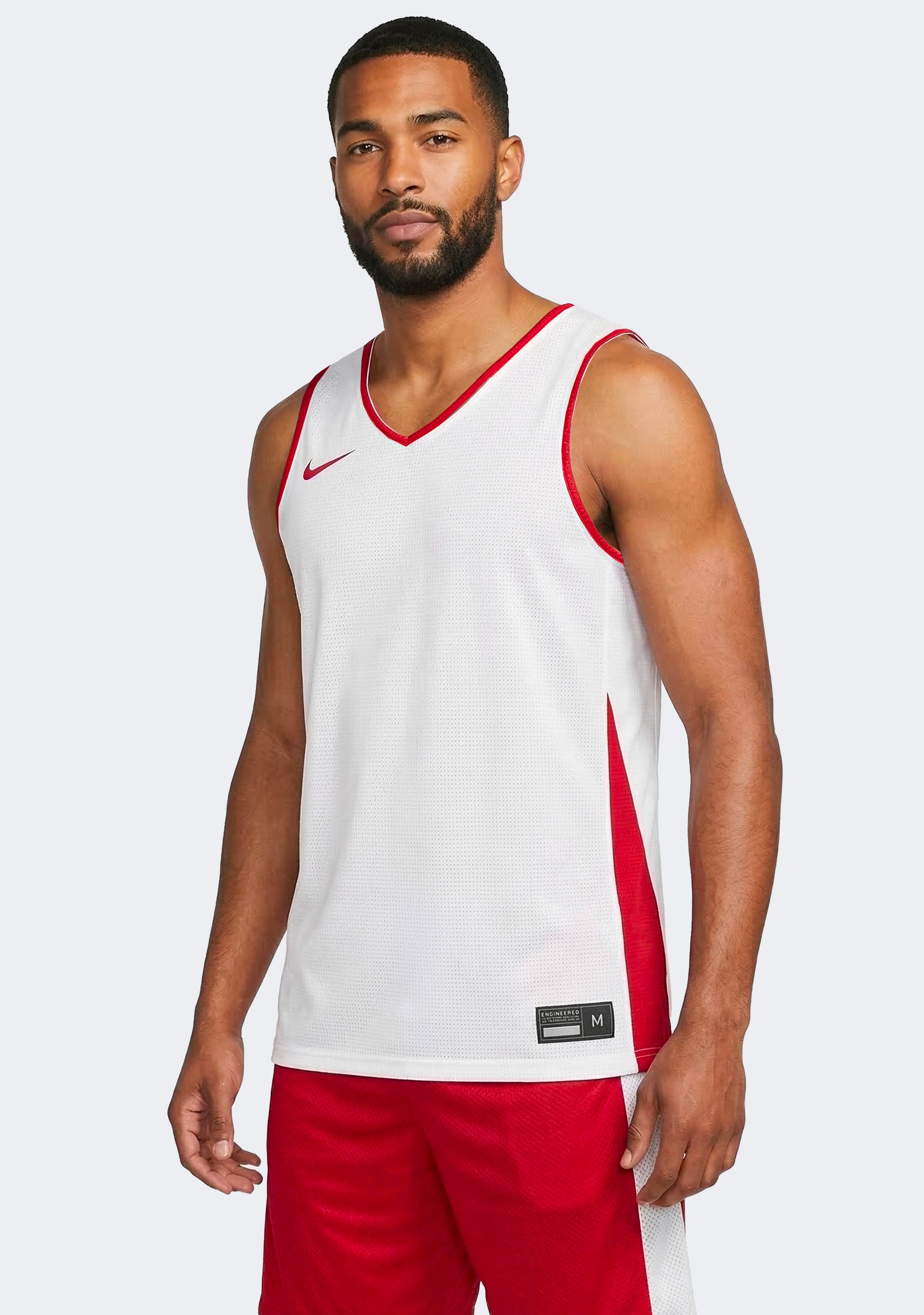 Nike Men's Reversible Basketball Training Jersey - Red/White