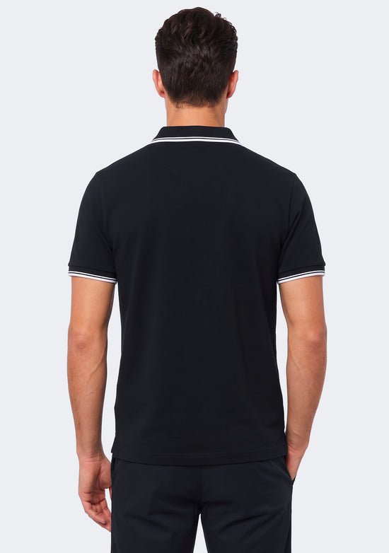 Sergio Tacchini Reed Men's Black Polo Shirt
