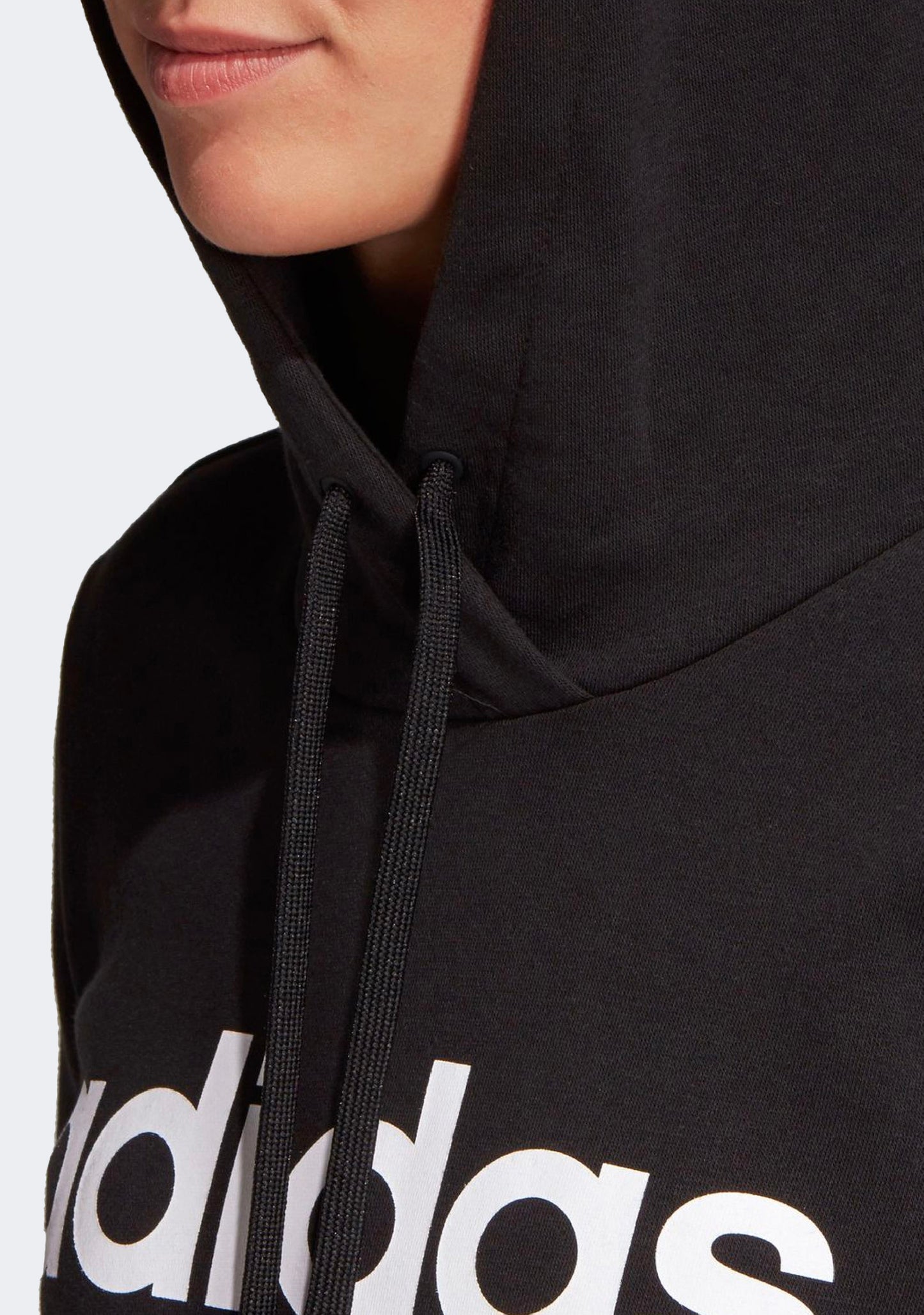 Adidas Women's Essentials Linear Cotton Hoodie