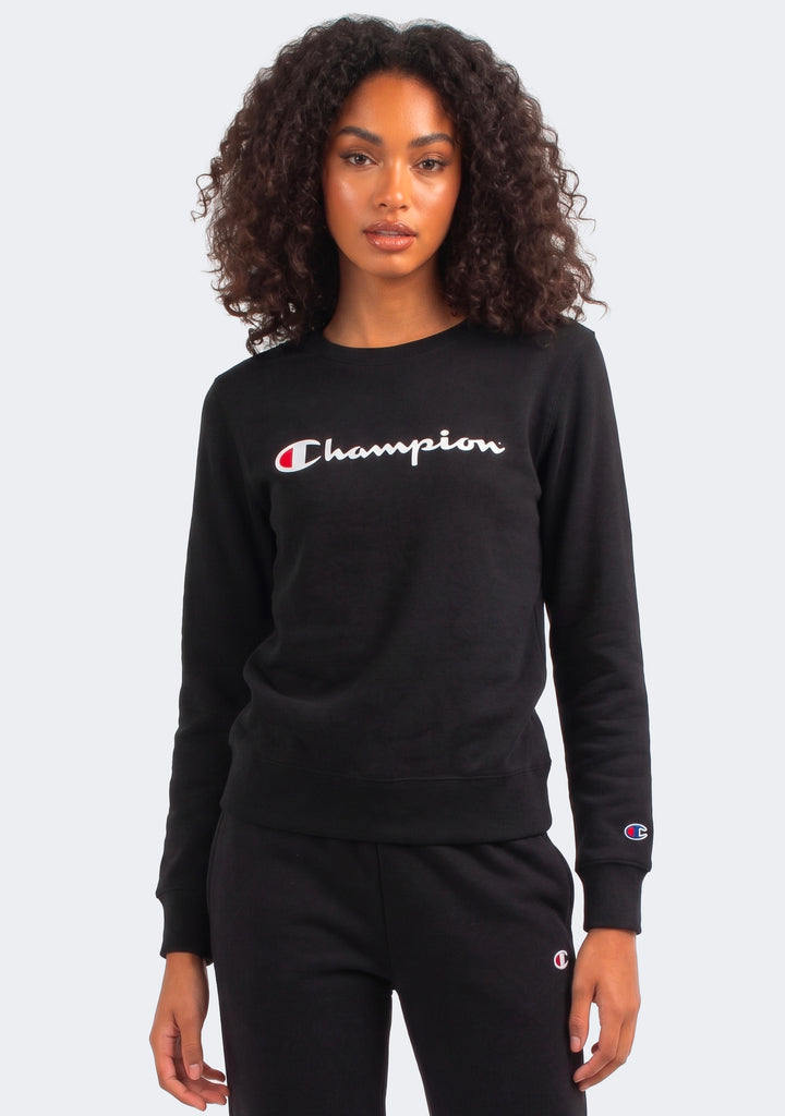 Champion Women’s Script Crew Black