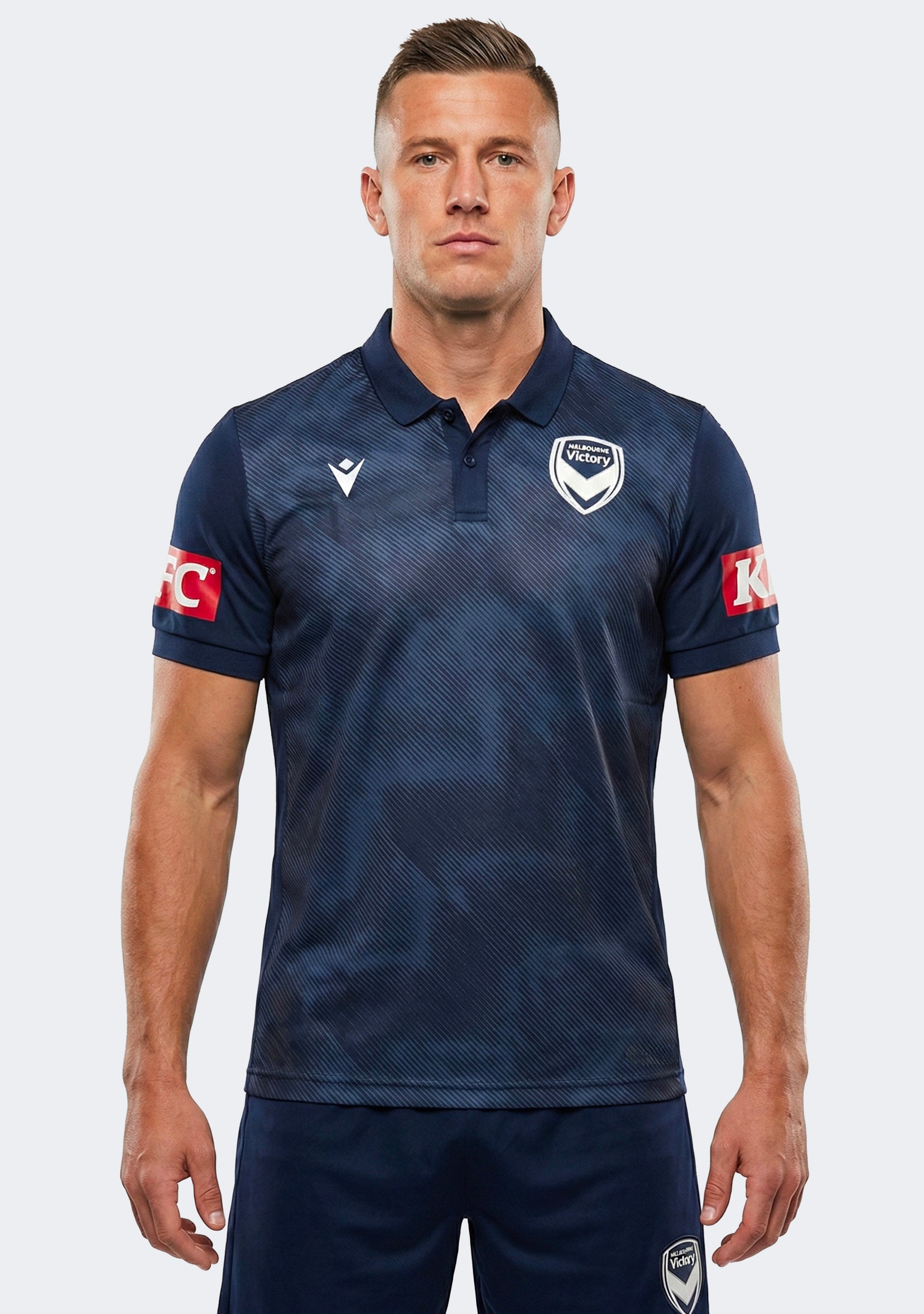 Macron Men's Melbourne Victory Travel Polo 22/23