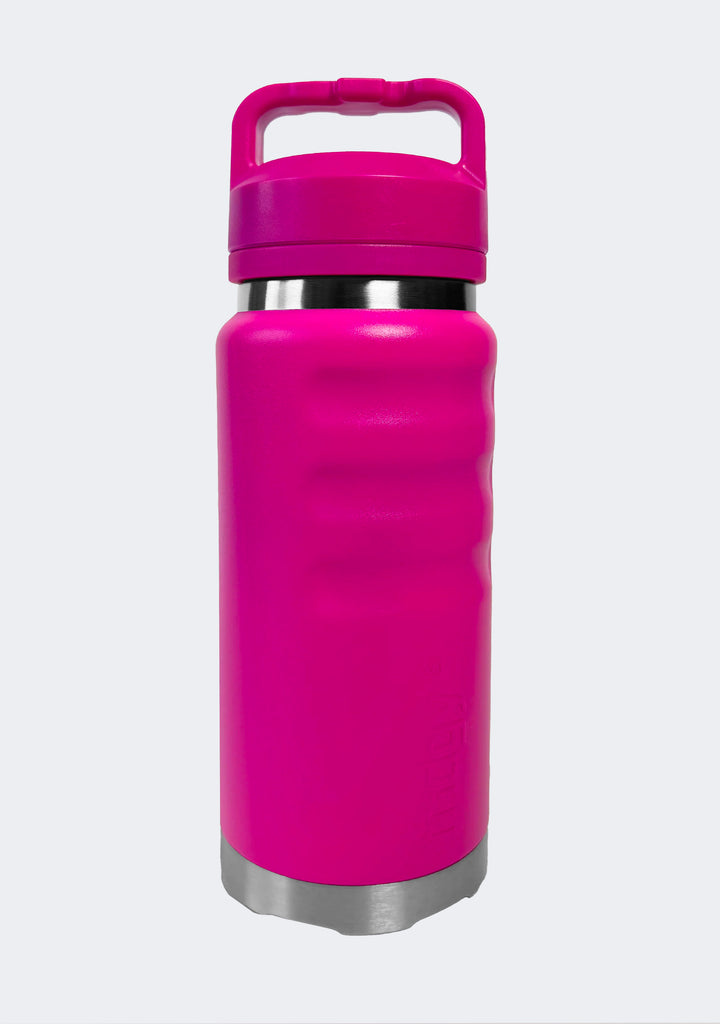 Fridgy 780mL Grip Range Dual Lid Water Bottle Neon Pink