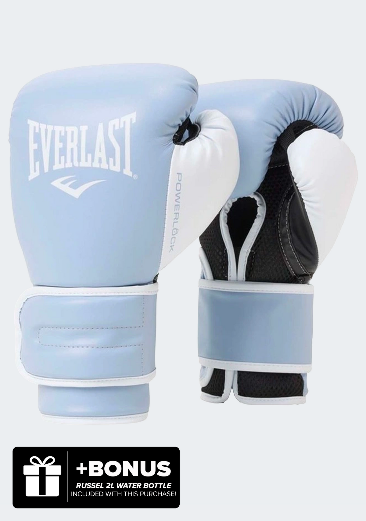 Everlast Powerlock2 Training Gloves Smoke/White