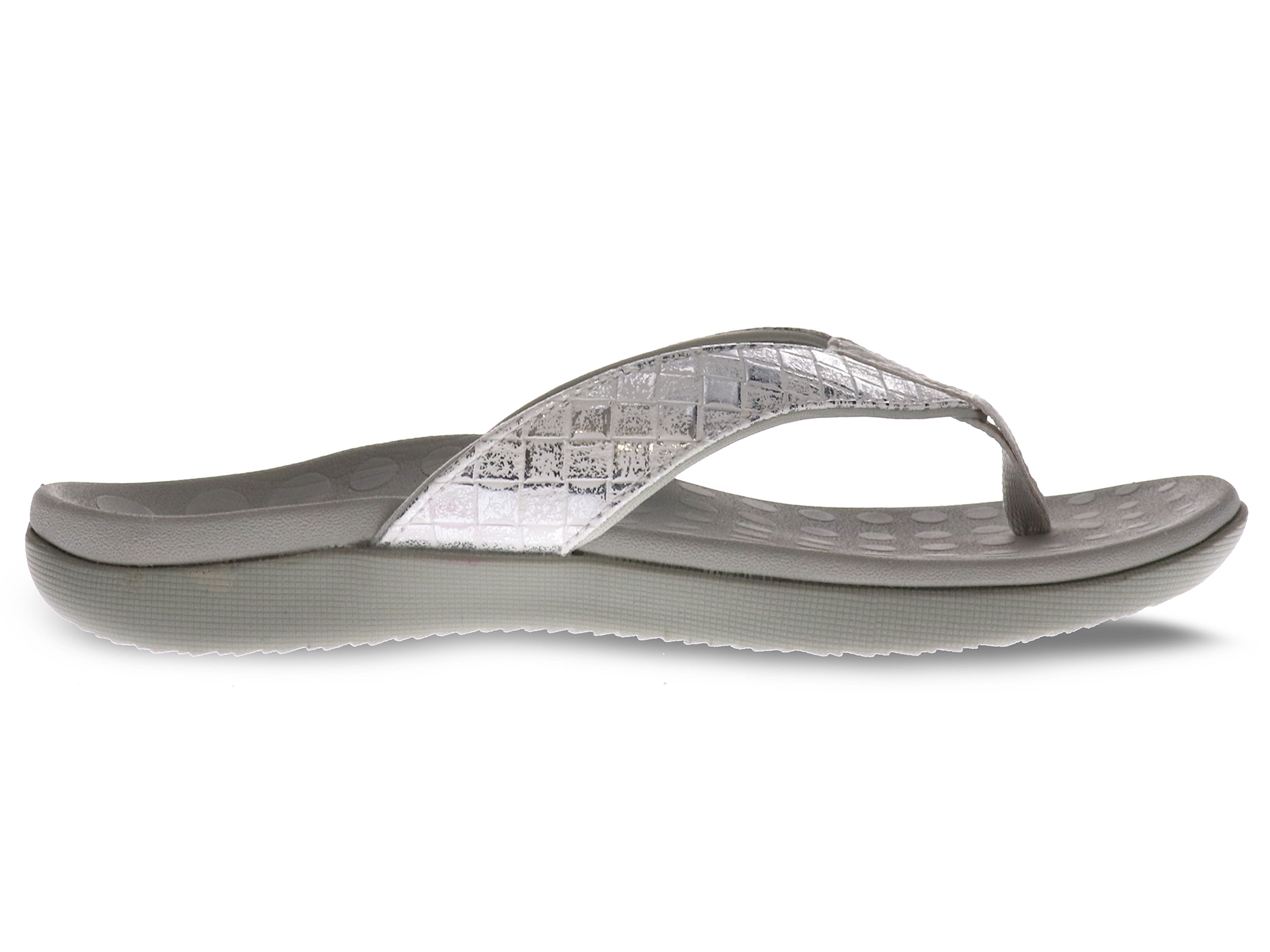 Scholl Orthaheel Women's Sonoma II Sandals Silver Weave