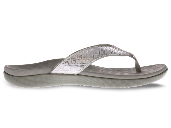 Scholl Orthaheel Women's Sonoma II Sandals Silver Weave