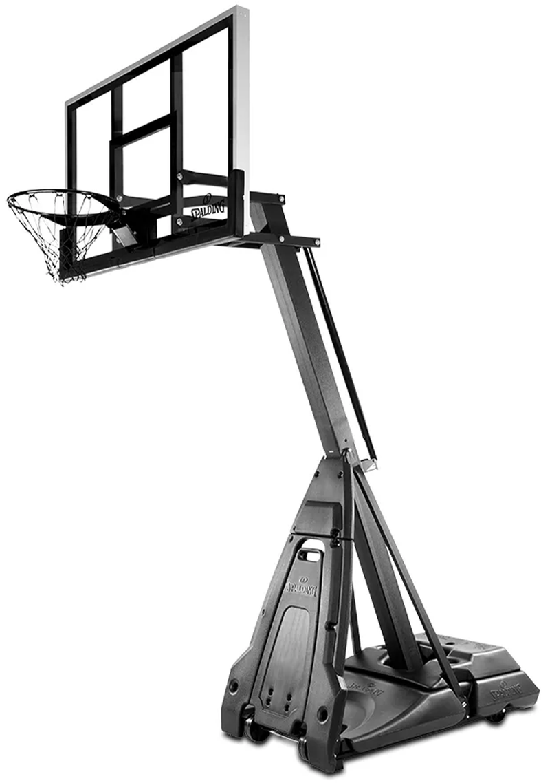Spalding 60 Inch Stealth Beast Blackout Basketball System <br> AA7B1998