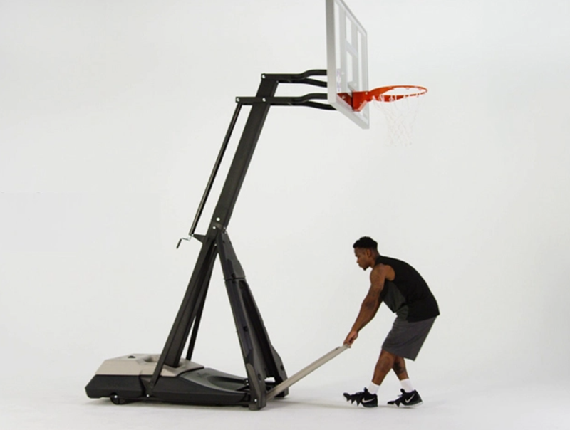Spalding 60 Inch Stealth Beast Blackout Basketball System (Fully Assembled • Ex-display) <br> AA7B1998