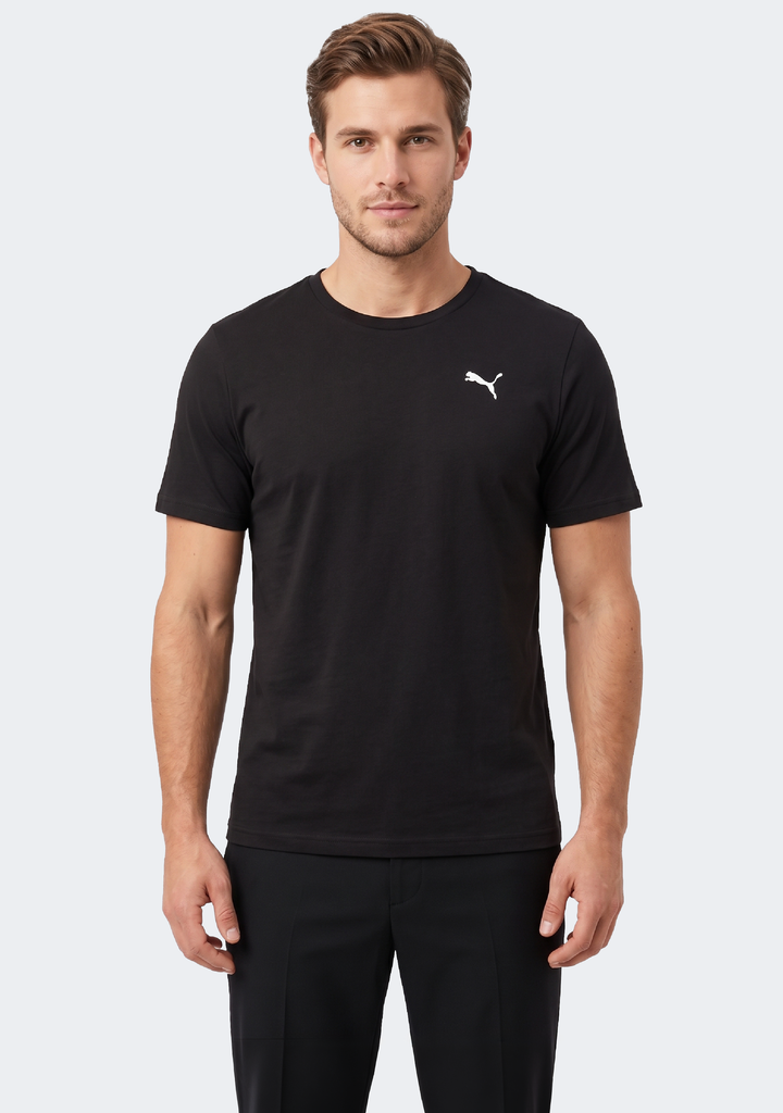 Puma Men's Train All Day Essentials Solid Cat Tee