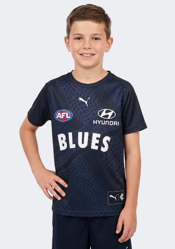 Puma Kids' Carlton FC 2024 Warm Up Top