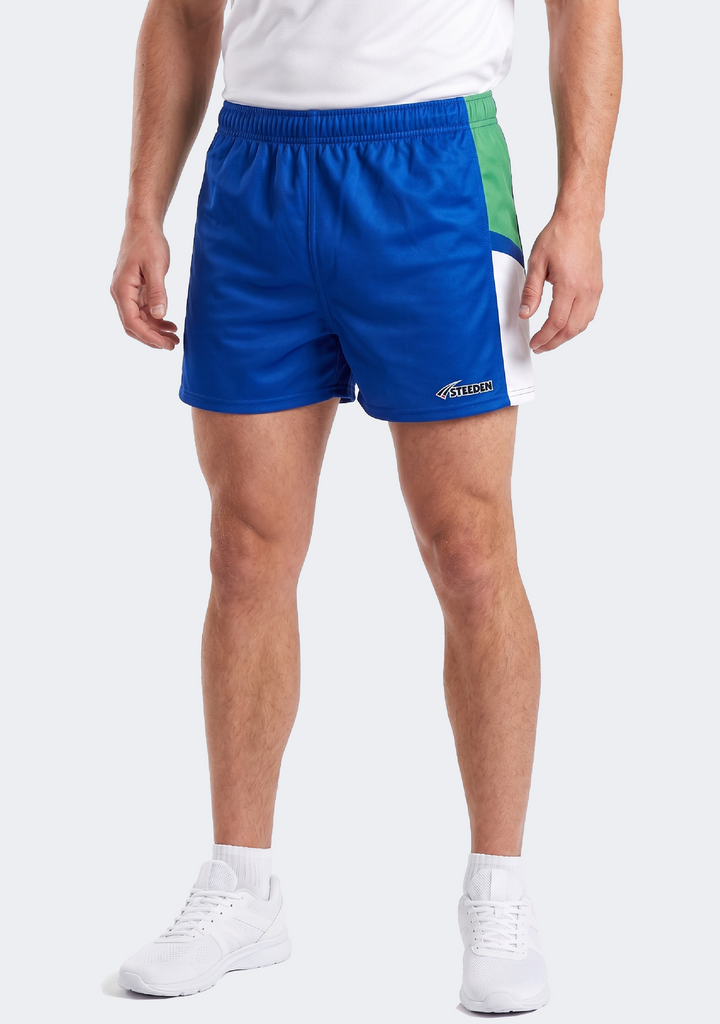 Steeden Men’s Rugby League Shorts Green/Blue