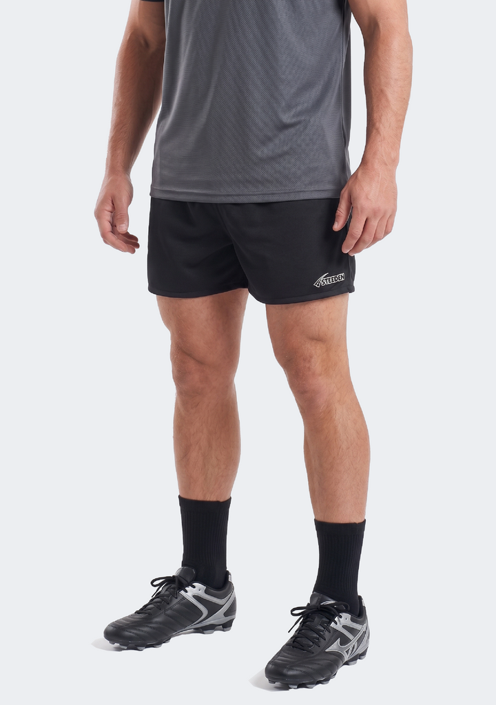 Steeden Men’s Rugby League Shorts Black