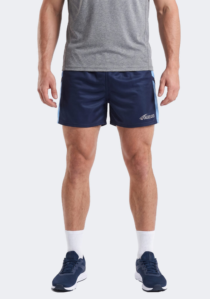 Steeden Men’s Rugby League Shorts Dark Blue/Light Blue