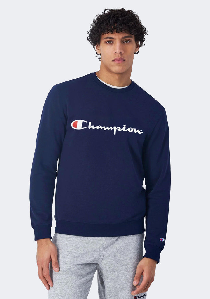 Champion Men’s Script Crew Navy