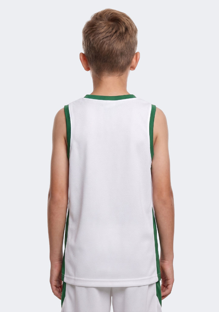Nike Kids' Team Basketball Reversible Training Tank - Green/White