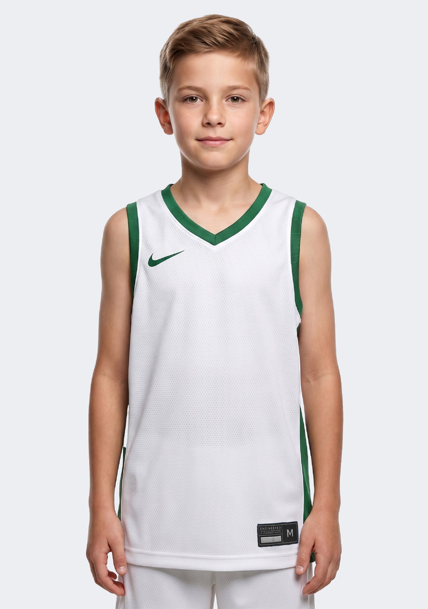 Nike Kids' Team Basketball Reversible Training Tank - Green/White