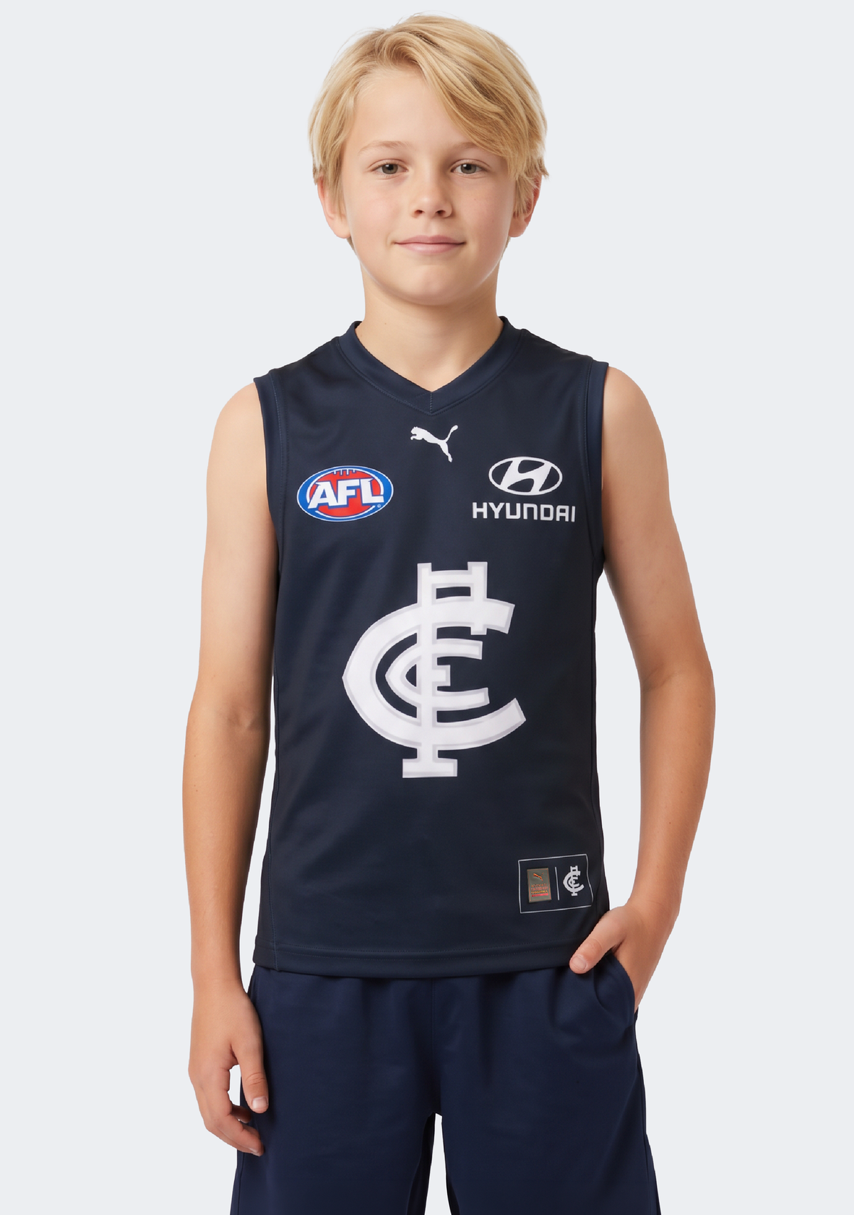 Puma Kids' Carlton Blues 2026 Home Guernsey