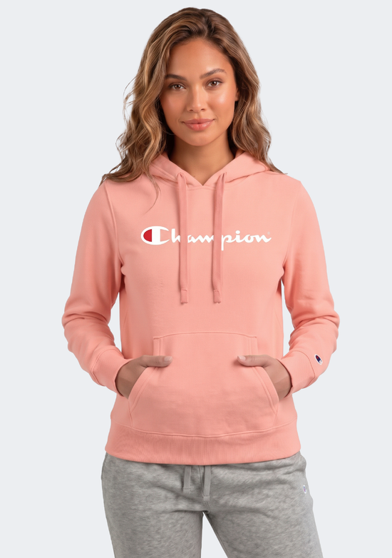 Champion Women’s Script Hoodie Peach