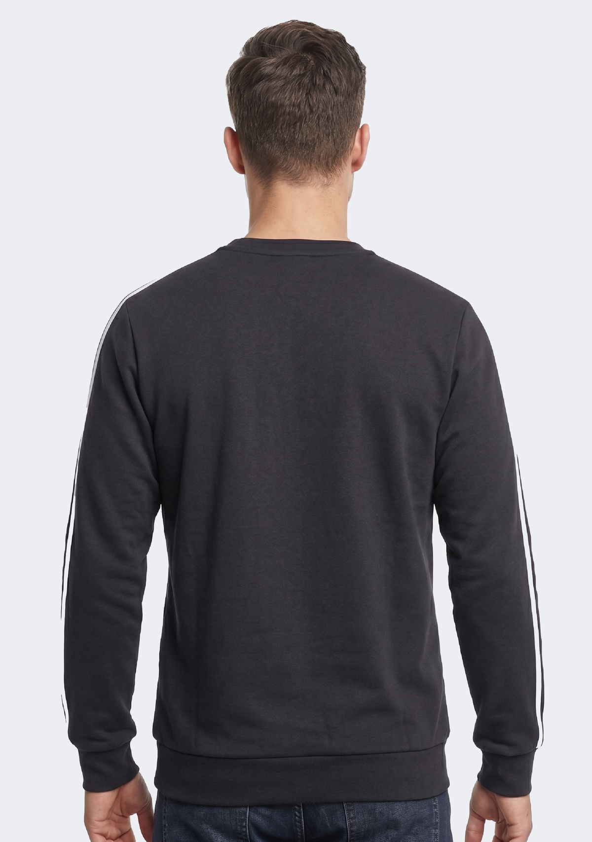 Adidas Men's Essentials 3 Stripes French Terry Crew