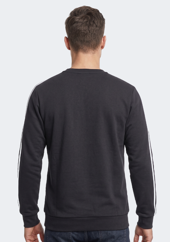 Adidas Men's Essentials 3 Stripes French Terry Crew