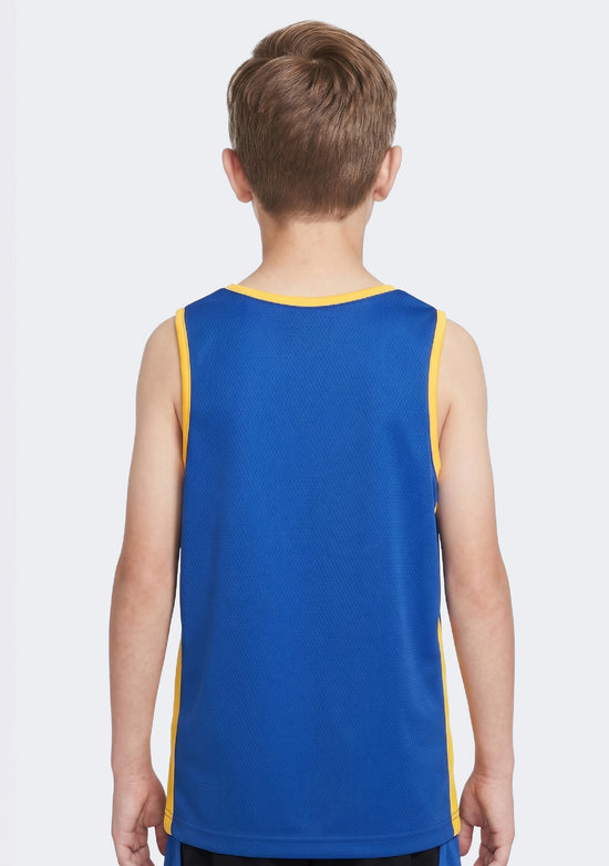 Nike Kids' Team Basketball Reversible Training Tank - Yellow/Royal