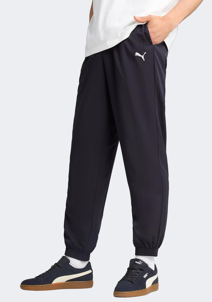 Puma Men's Essentials Woven Pant Closed Hem Navy